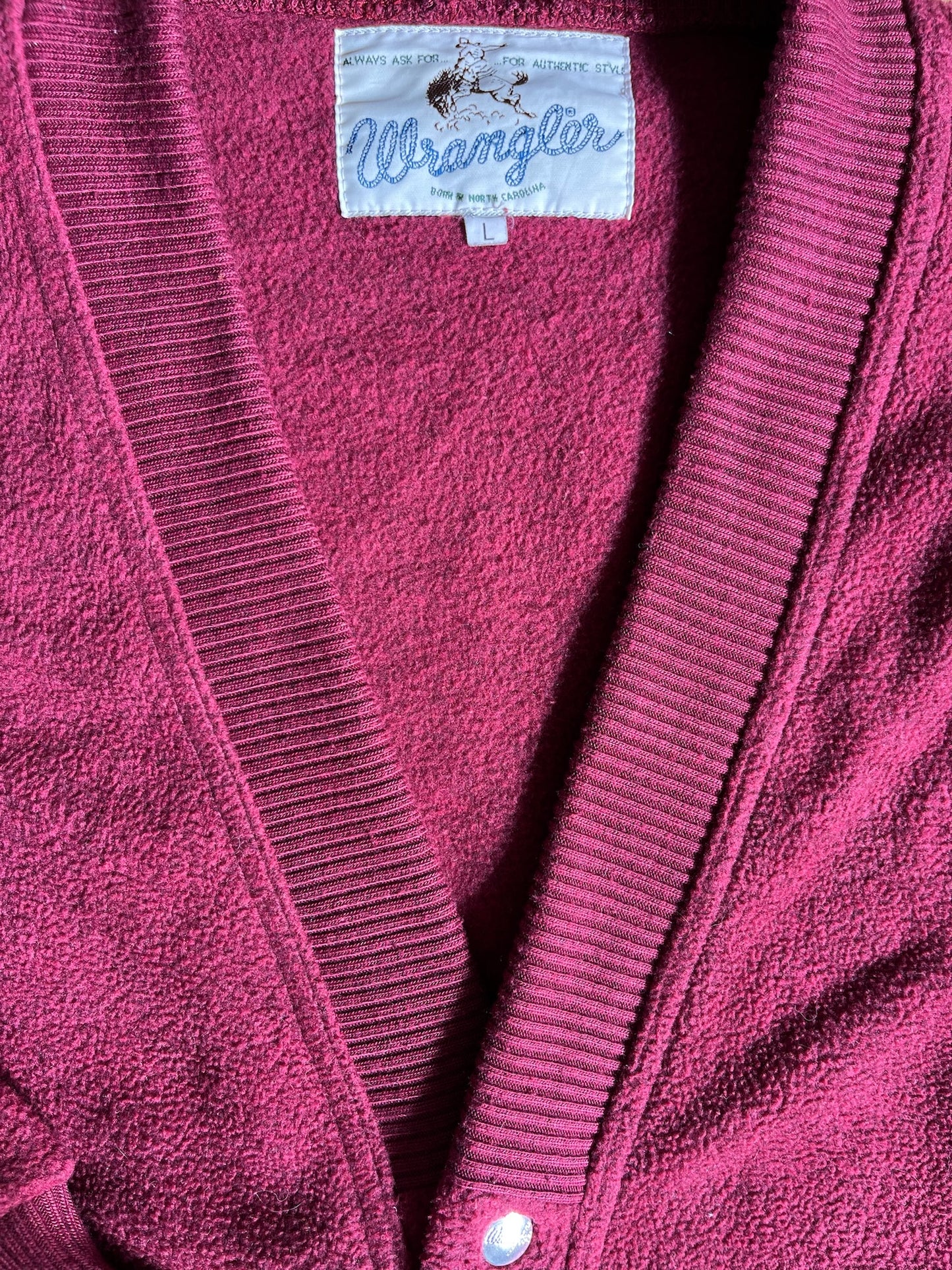 Wrangler burgundy Vintage cardigan