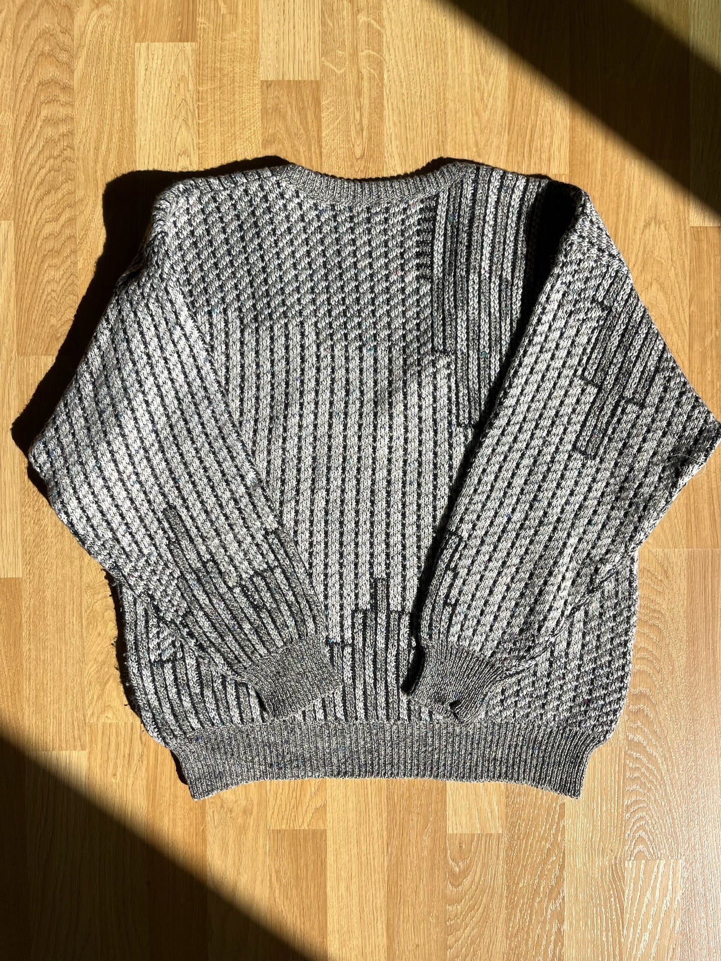 V neck grey Vintage knitwear