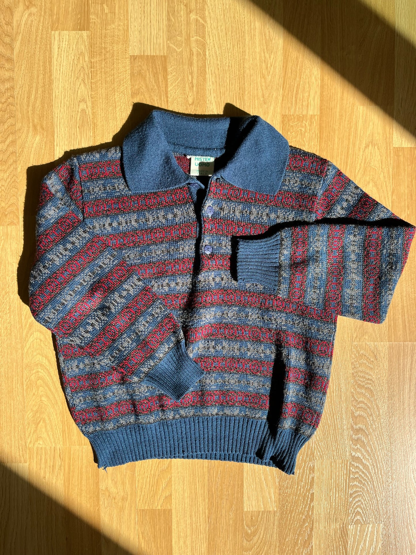 Polo Vintage knit sweater with stripe