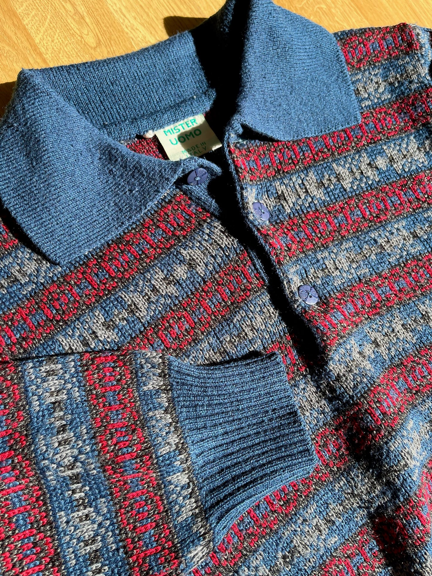 Polo Vintage knit sweater with stripe